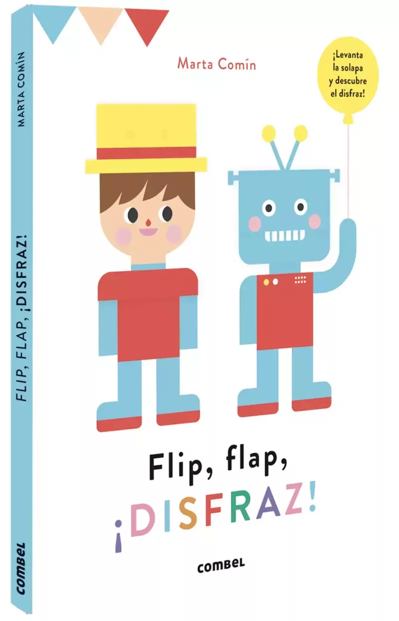 Cover art for Flip flap disfraz, Spanish board book from Combel
