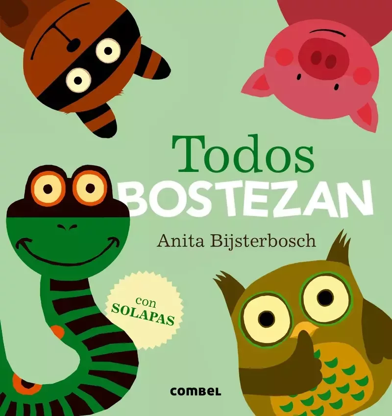 Cover of Todos bostezan, Spanish picture book from Combel